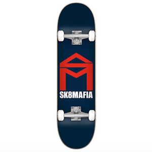 Sk8mafia House Logo Navy Complete Skateboard 7.87"
