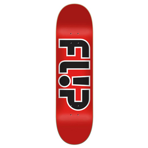 Flip Skateboards Team Outlined Red Skateboard Deck 8"