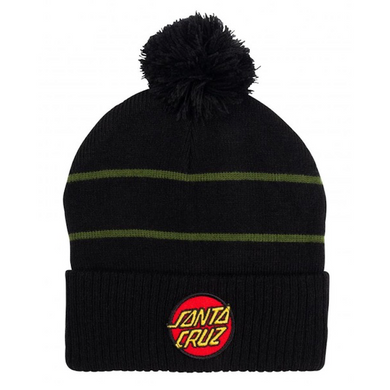 Santa Cruz Dot Stripe Beanie Black