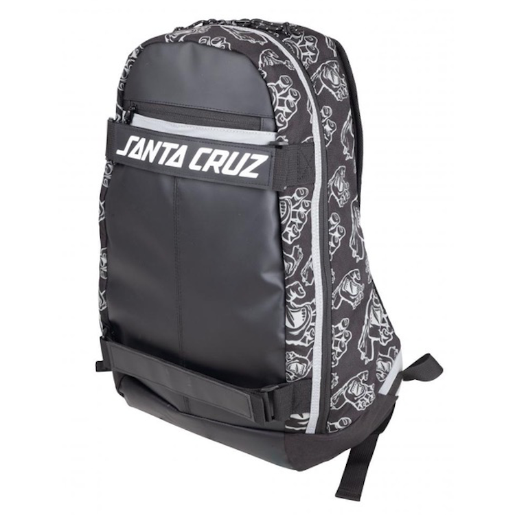 Santa Cruz Dispatch Skatepack Black Hands All Over Backpack