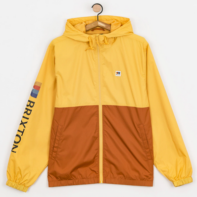 Brixton Claxton Alton Lightweight Zip Hood Jacket Weller Yellow/Caramel