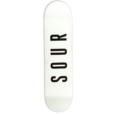Sour Skateboards Army Skateboard Deck White 8.25