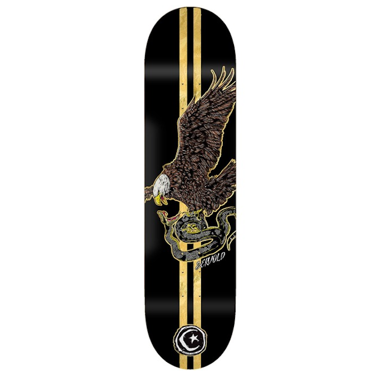 Foundation Skateboards French Eagle Black Skateboard Deck 8.25