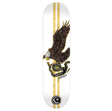 Foundation Skateboards French Eagle White Skateboard Deck 8.75