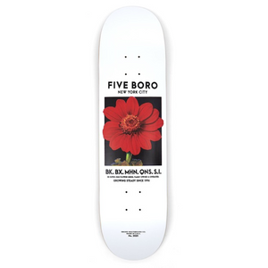 5Boro Flower Seed Red Skateboard Deck 8"