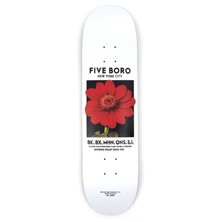 5Boro Flower Seed Red Skateboard Deck 8