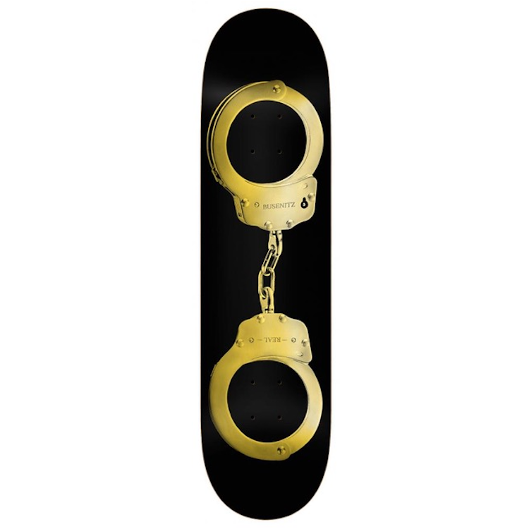 Real Skateboards Busenitz Gold Cuffs Skateboard Deck 8.5