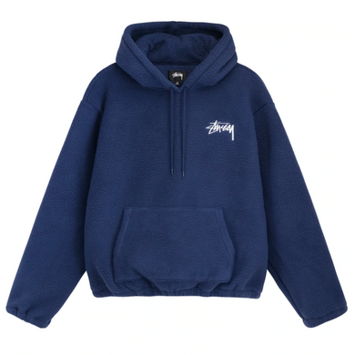 Stussy Bronson Sherpa Hoodie Navy