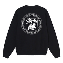 Stussy Rasta Dot Crewsweat Black