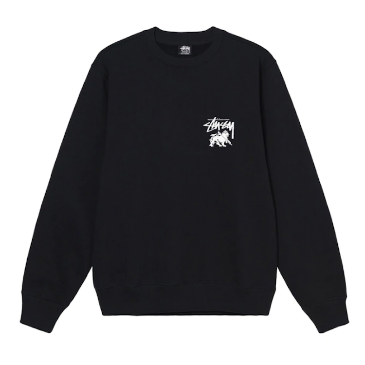 Stussy Rasta Dot Crewsweat Black