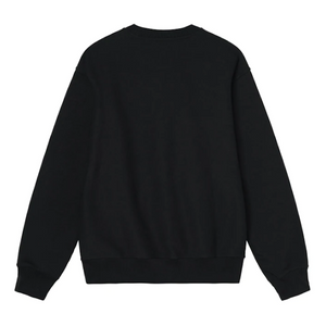 Stussy Swirl Applique Crewsweat Black