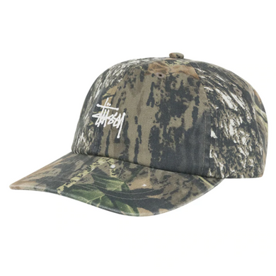 Stussy Washed Stock Low Pro Strapback Cap Leaf