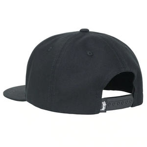 Stussy Big Stock Logo Point Crown Cap Black