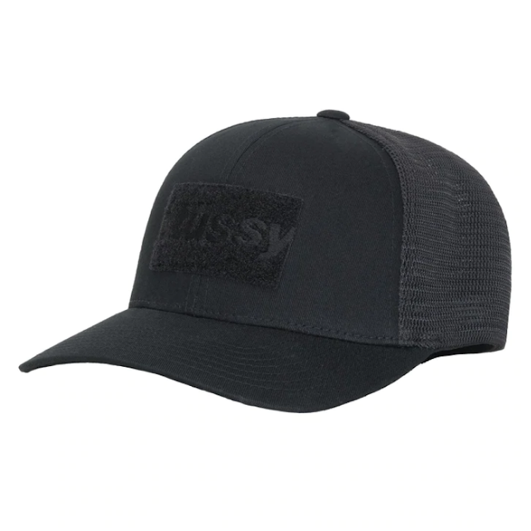 Stussy Tactical Mesh Low Pro Flexfit Cap Black S/M