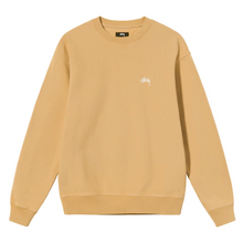 Stussy Overdyed Stock Logo Crewsweat Tan