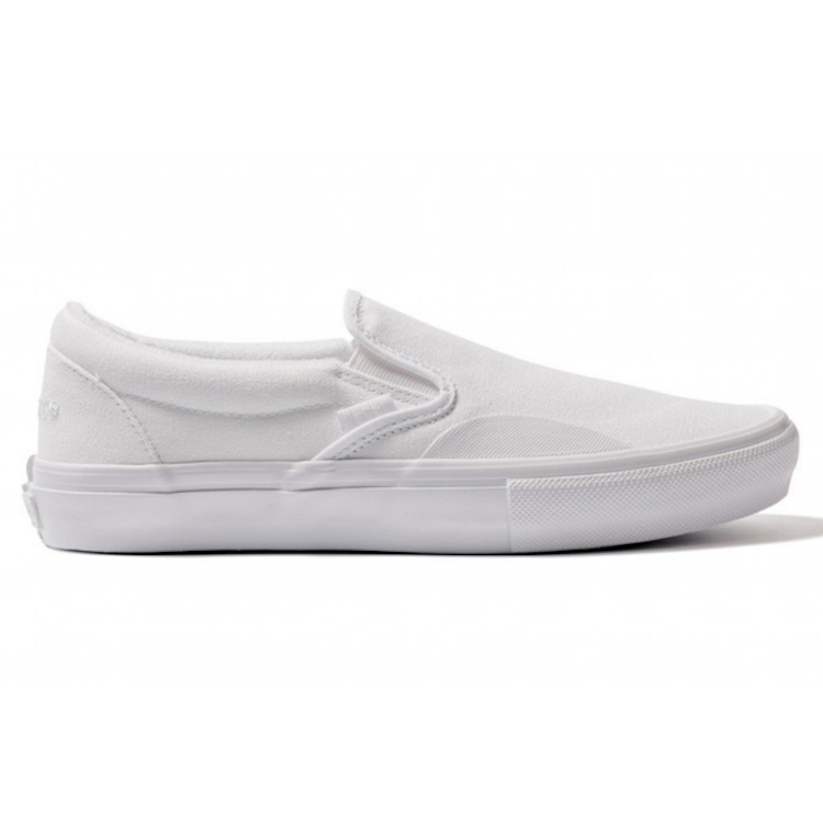 Vans gray slip hot sale ons
