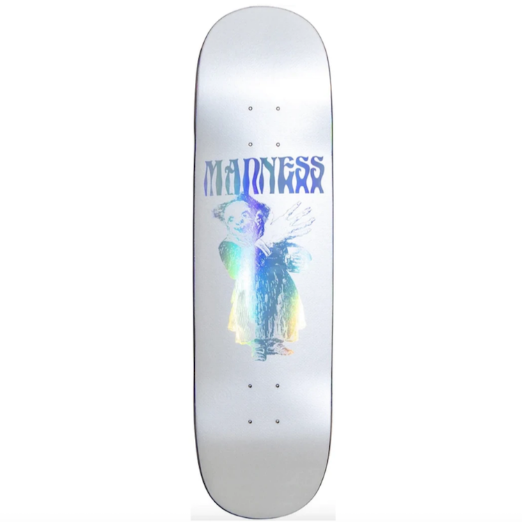 Madness Skateboards Back Hand R7 Silver Skateboard Deck 8.375''