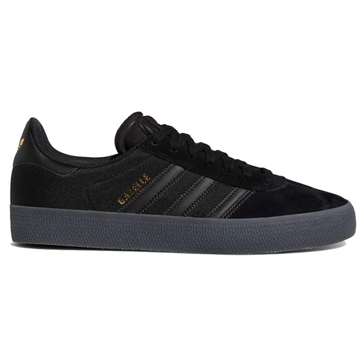 Adidas Skateboarding Gazelle ADV Core Black/Core Black/Gold Adidas Skateboarding Gazelle ADV Core Black/Core Black/Gold