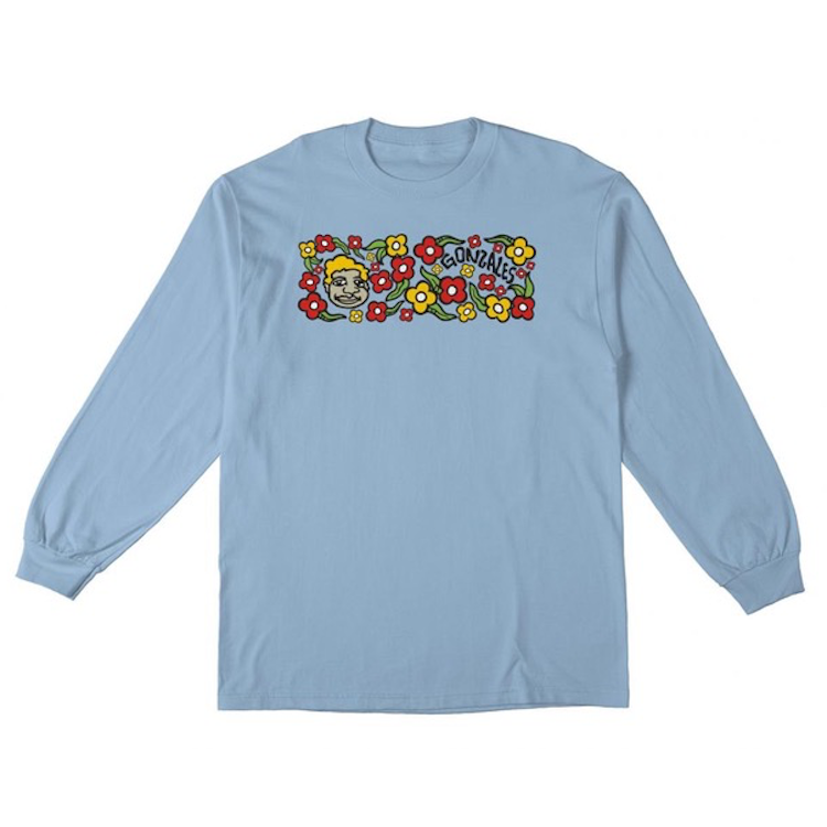 Krooked Skateboards Gonz Sweatpants L/S T-Shirt Powder Blue