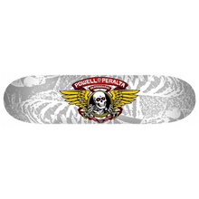 Powell Peralta Winged Ripper Silver Skateboard Deck 8"