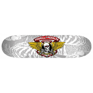 Powell Peralta Winged Ripper Silver Skateboard Deck 8"