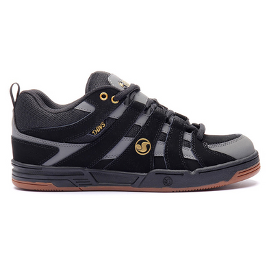 DVS Primo Black/Charcoal/Gold Nubuck Leather Shoes