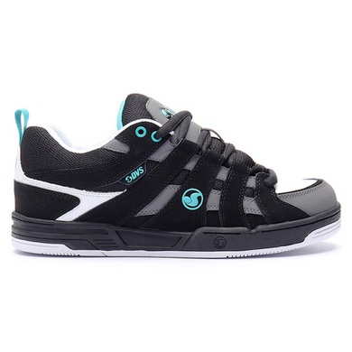 DVS Primo Black/Charcoal/Turquoise Nubuck Leather Shoes