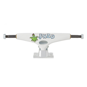 Krux Trucks K5 DLK Pro Enzo Cautela White/Silver Standard Skateboard Trucks 8.25"