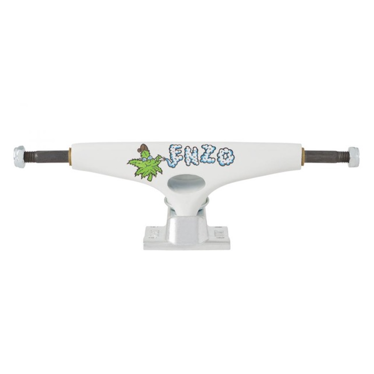 Krux Trucks K5 DLK Pro Enzo Cautela White/Silver Standard Skateboard Trucks 8.25