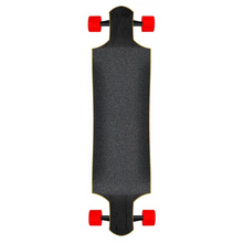 Santa Cruz Flame Dot Drop Down Black/Red Complete Skateboard Longboard 10" x 40"