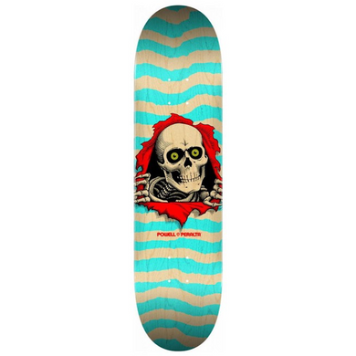 Powell Peralta Shape 242 Ripper Natural/Turquoise Skateboard Deck 8