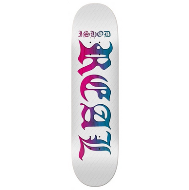 Real Skateboards Ishod Pro Bold White Skateboard Deck 8.38