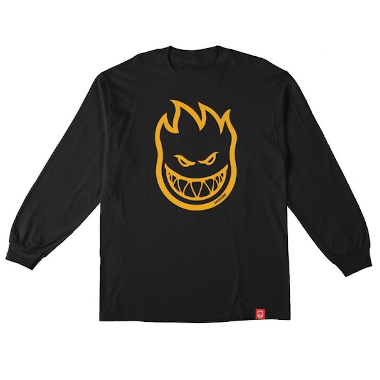 Spitfire Wheels Bighead L/S T-Shirt Black/Gold