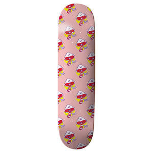 Thank You Shroom Cloud Pink Skateboard Deck 8"