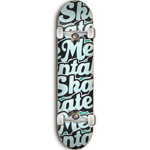 Skate Mental Script Green Complete Skateboard 8"