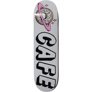 Skateboard Cafe Planet Donut White Skateboard Deck 8.5"