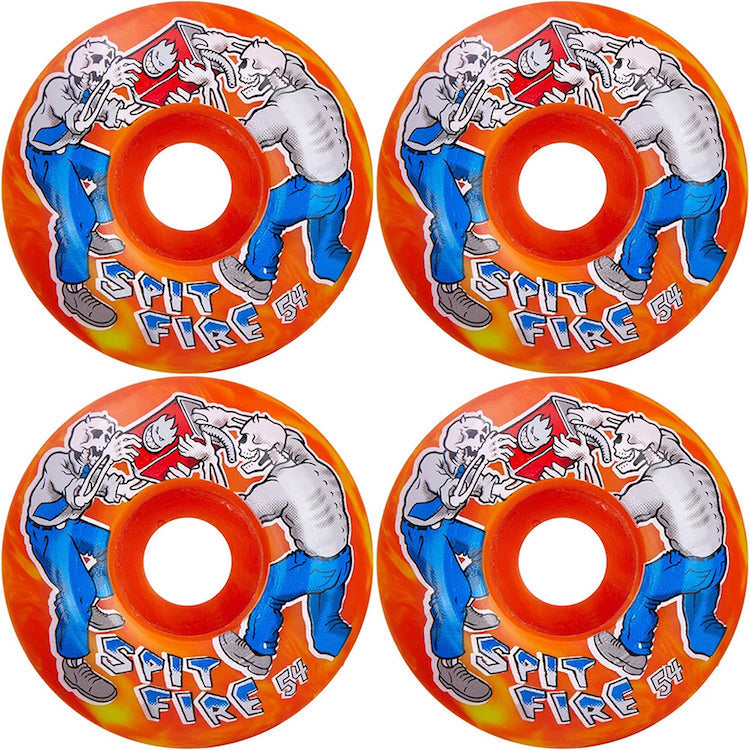 Spitfire Wheels Firefight Classics Yellow/Orange Skateboard Wheels 99du 54mm