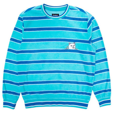 RIPNDIP Peeking Nermal Polar Fleece Long Sleeve Blue