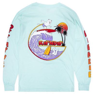 RIPNDIP Off My Wave Longsleeve T-Shirt Aqua