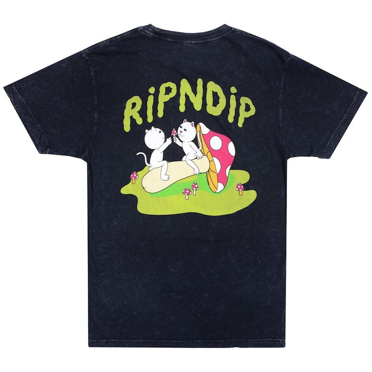 RIPNDIP Sharing Is Caring T-Shirt Black Mineral Wash