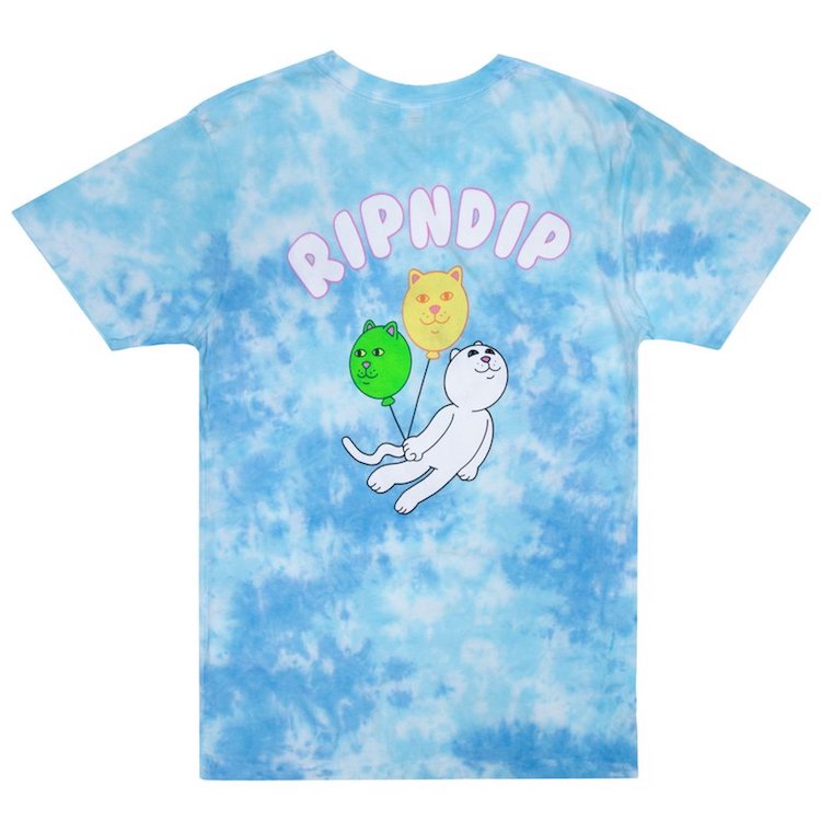 RIPNDIP Drifting Away T-Shirt Blue Tie Dye