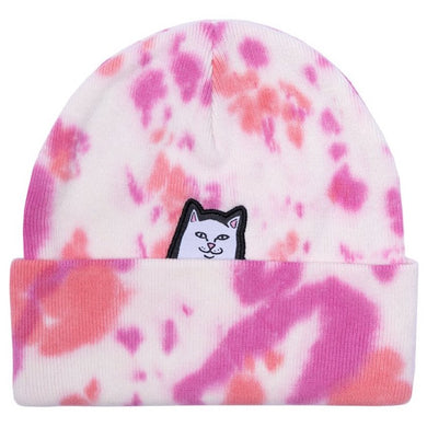 RIPNDIP Lord Nermal Pink Tie Dye Beanie