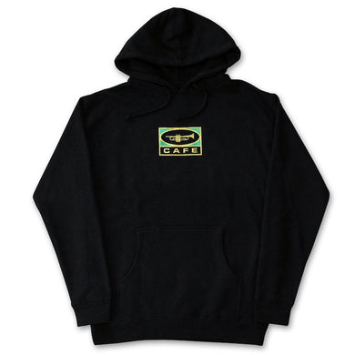 Skateboard Cafe Trumpet Logo Hoodie Sweatshirt Black