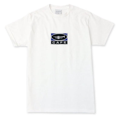 Skateboard Cafe Trumpet Logo T-Shirt White
