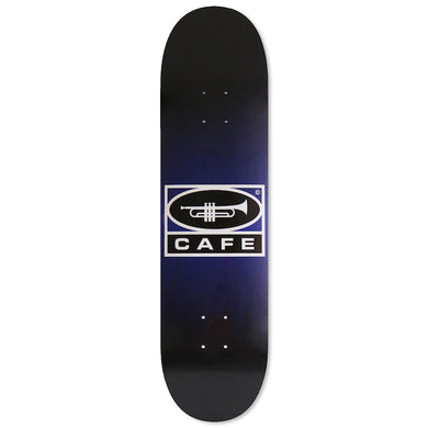 Skateboard Cafe Trumpet Logo Navy/Black Fade Skateboard Deck 8.625