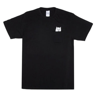RIPNDIP Lord Nermal Black Pocket T-Shirt