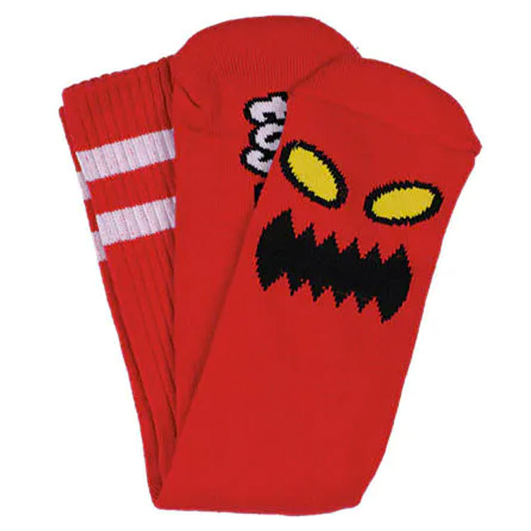 Toy Machine Monster Face Crew Socks Red