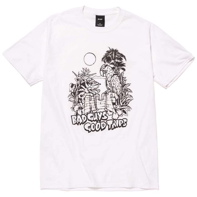 HUF Vacation UV Colour Change S/S T-Shirt White