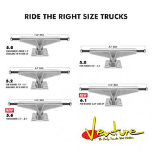 Venture Trucks Midtown High Blue/Orange Skateboard Trucks 5.2