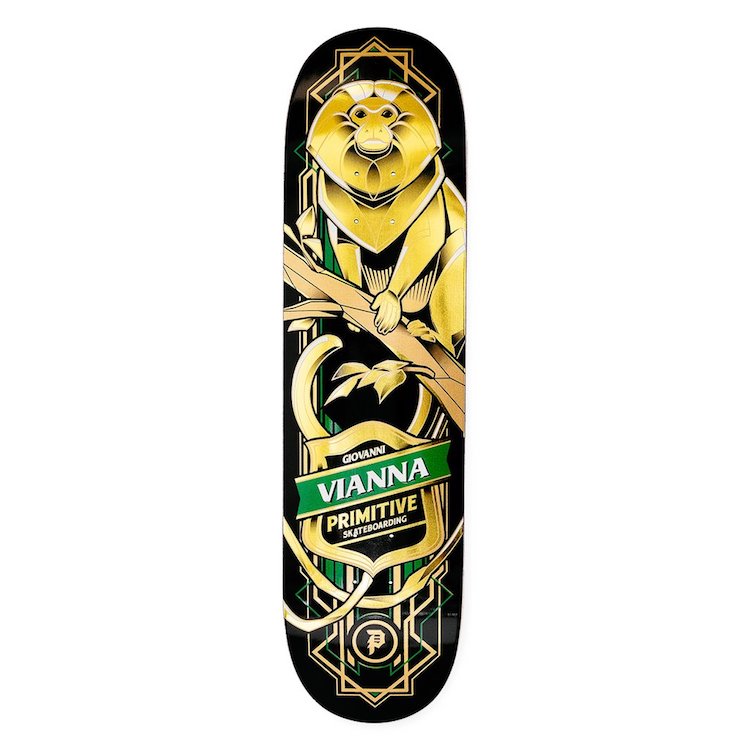 Primitive Skateboarding Giovanni Vianna pro Tamarin Skateboard Deck 8.25''